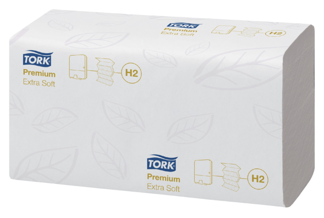 Handdoek Tork premium 100297 2laags ds à 21 pk
