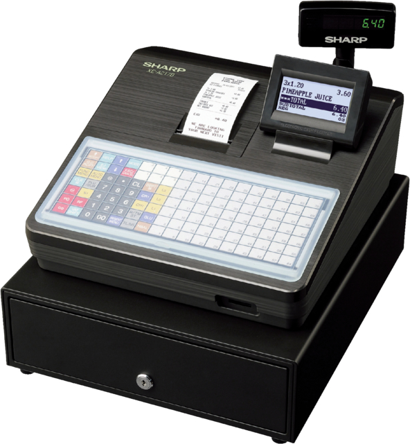 Kassa Sharp Xea217b Zwart