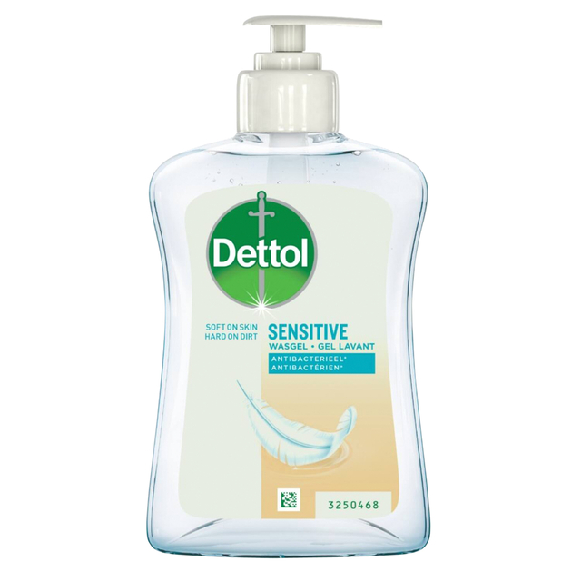 Handzeep Dettol Wasgel Sensitive 250ml Met Pomp