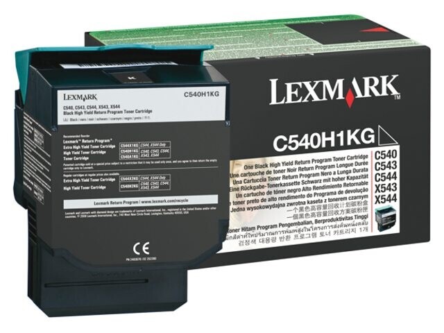 Tonercartridge Lexmark C540H1KG zwart 2.500 pag.