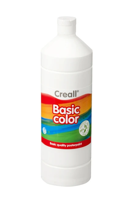 Plakkaatverf Creall basic 21 wit 1000 ml