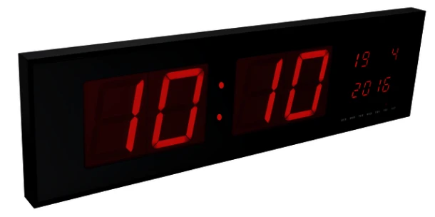 Wandklok Perel Met Led Display