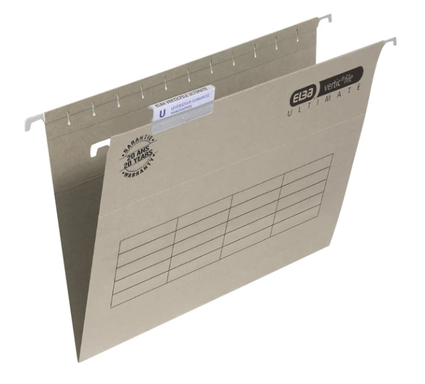 Hangmap Elba Verticfile A4 V-bodem grijs; doos 10s