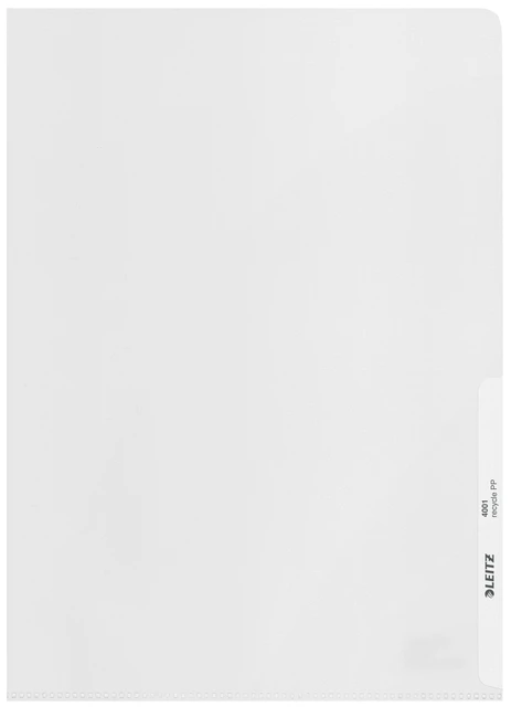 Insteekmap L-model Leitz Recycle A4 0.10mm PP transparant 25 stuks