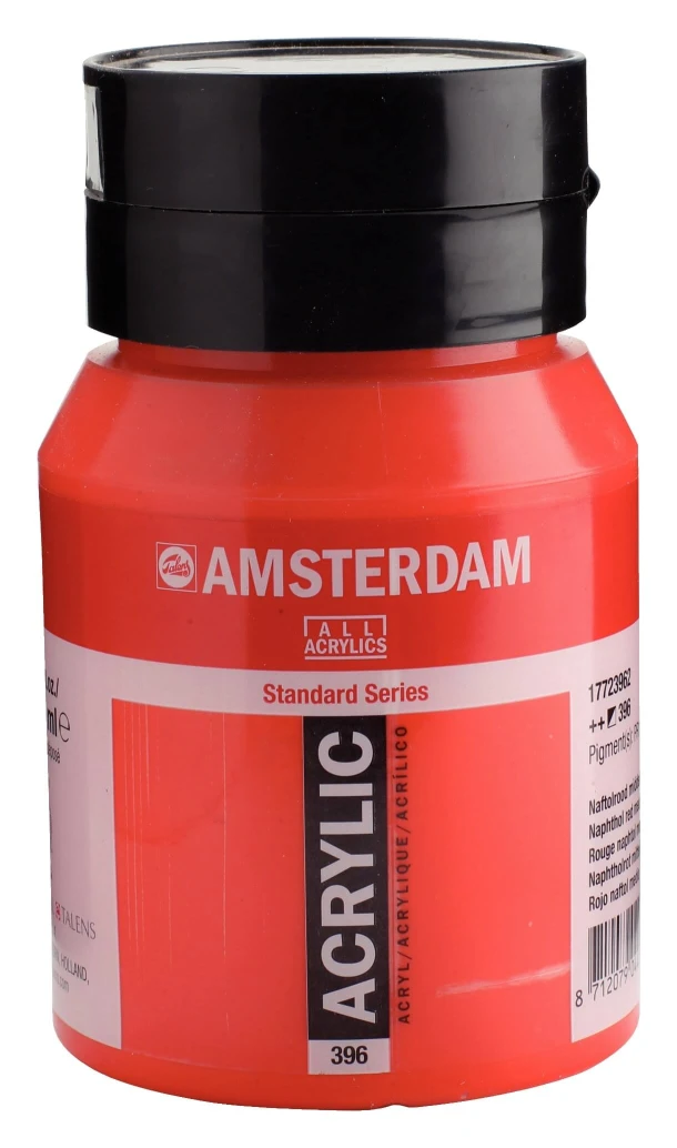 Amsterdam Acrylverf 500 ml Naftolrood Mid. 396