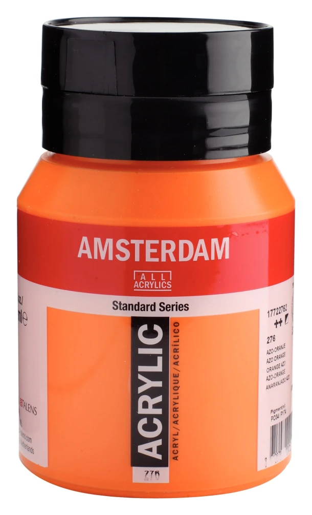Amsterdam Standard Series Acrylverf Pot 500 ml Azo-Oranje 276