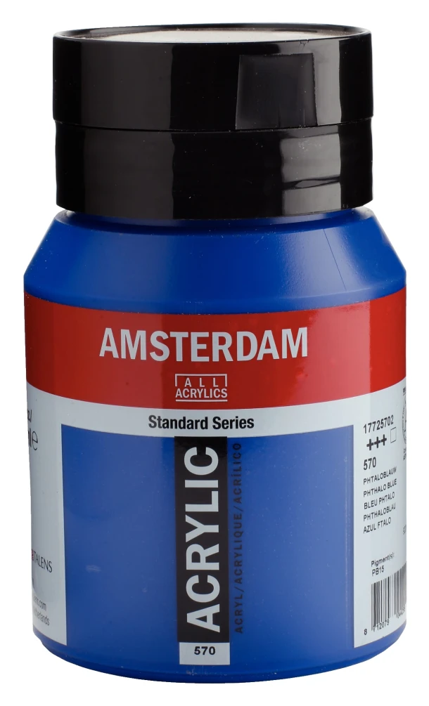Amsterdam Standard Series Acrylverf Pot 500 ml Phtaloblauw 570