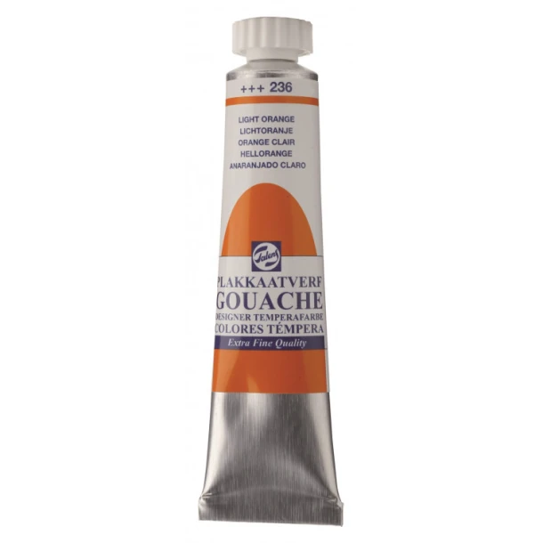 Plakkaatverf Extra Fijn tube 20 ml Lichtoranje