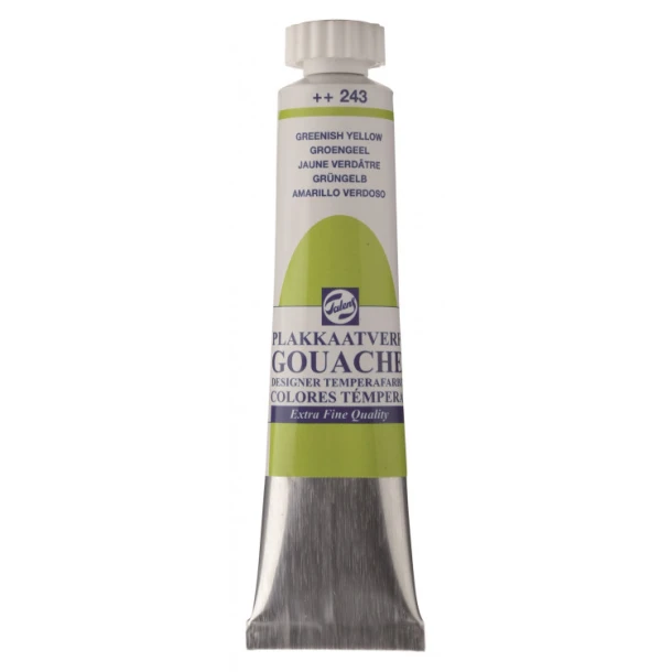 Plakkaatverf Extra Fijn tube 20 ml Groengeel