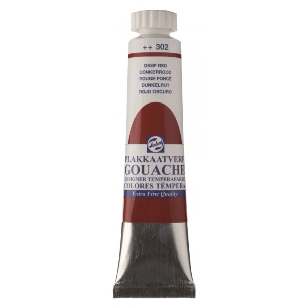 Plakkaatverf Extra Fijn tube 20 ml Donkerrood