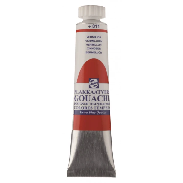 Plakkaatverf Extra Fijn tube 20 ml Vermiljoen
