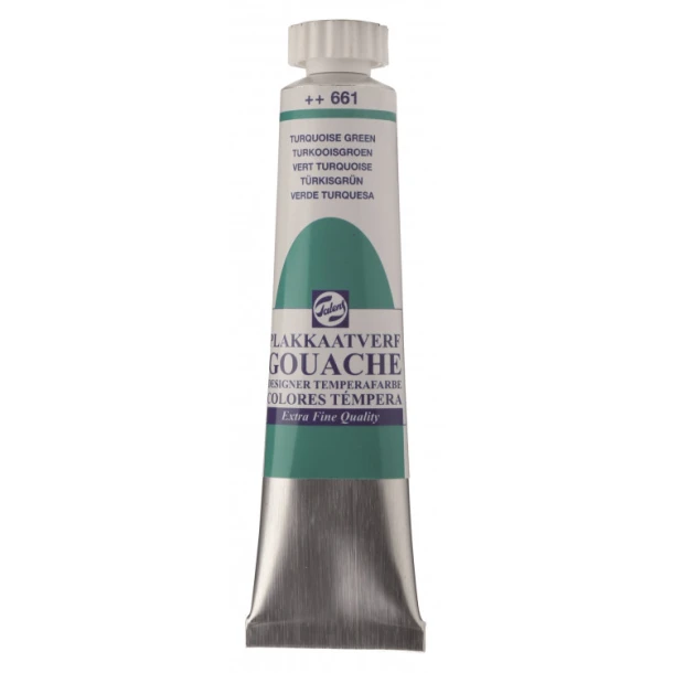 Plakkaatverf Extra Fijn tube 20 ml Turkooisgroen