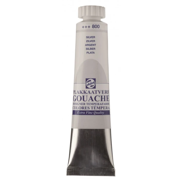 Plakkaatverf Extra Fijn tube 20 ml Zilver