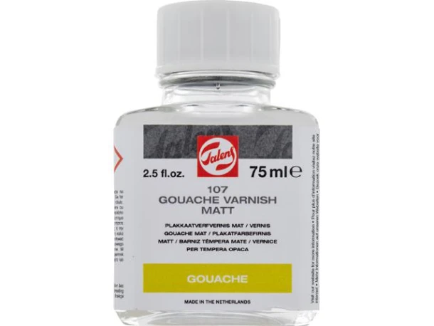 Plakkaatverfvernis mat flacon 75 ml 107