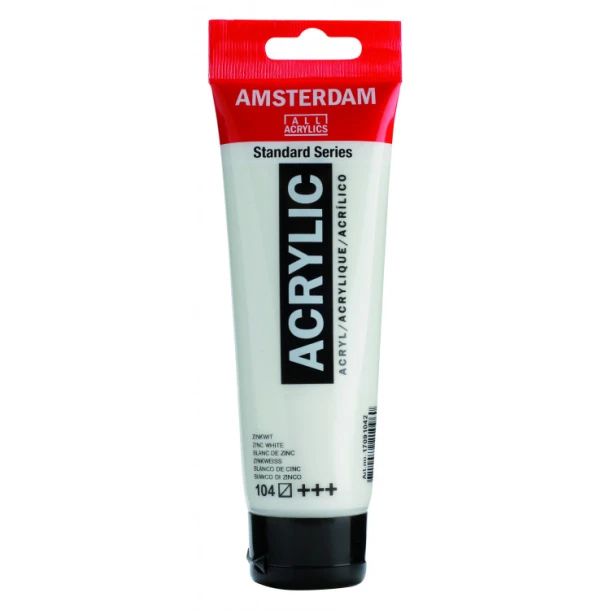 Amsterdam Standard Series Acrylverf Tube 120 ml Zinkwit 104