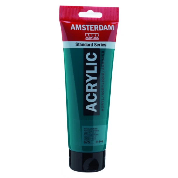 Amsterdam Standard Series Acrylverf Tube 120 ml Phtalogroen 675