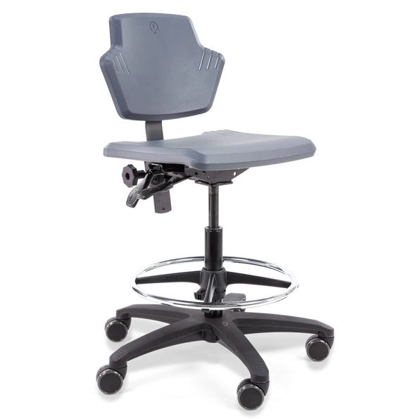 Werkstoel Score Spirit 1501-F, PU SP rug en zitting, incl. voetring