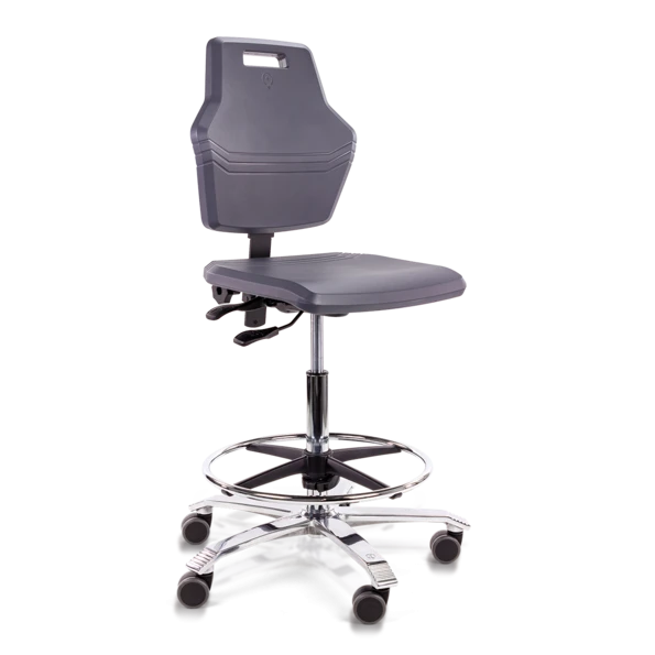 Werkstoel Score Pro Line 4402-F, voetenring, PU zitting en rug