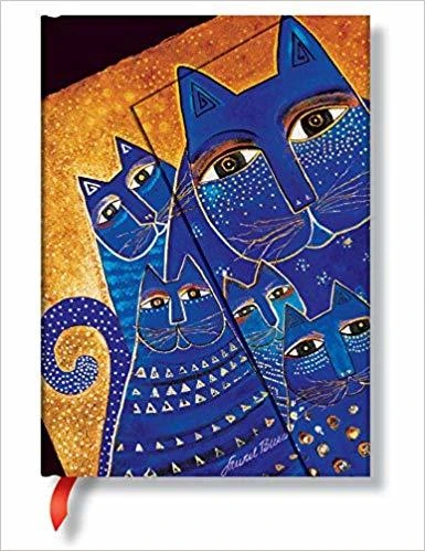 Notitieboek Midi Mediterranean Cats gelinieerd Pap