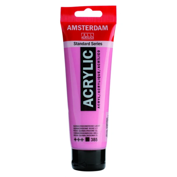 Amsterdam Acrylverf 120 ml Quinacridoneroze Licht 385