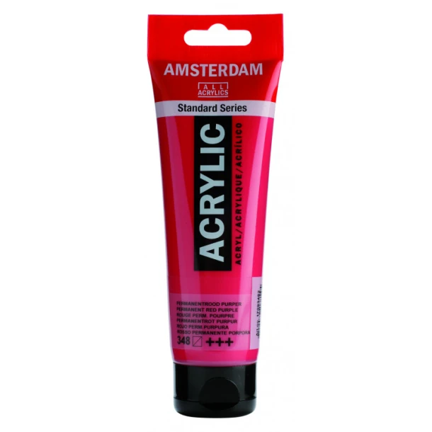 Amsterdam Acrylverf 120 ml Permrood Purper 348
