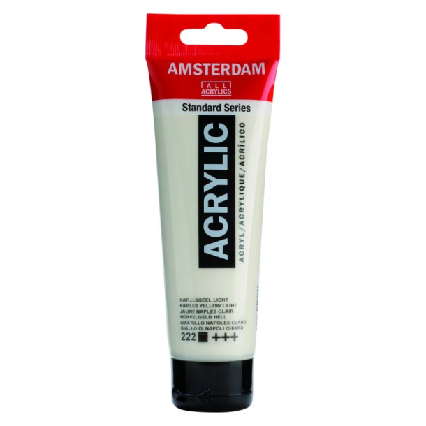 Amsterdam Standard Series Acrylverf Tube 120 ml Napelsgeel Licht 222