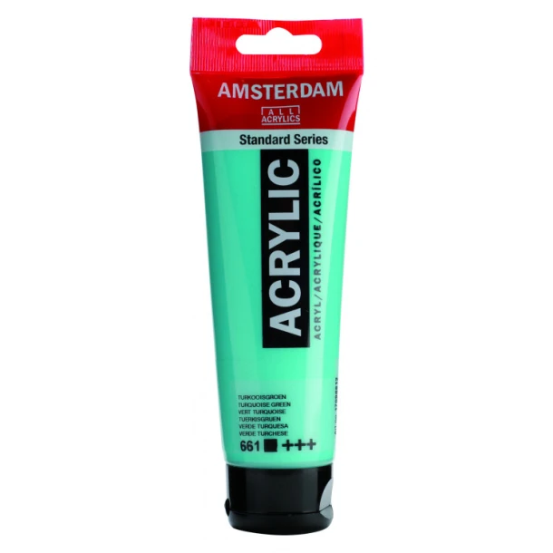 Amsterdam Standard Series Acrylverf Tube 120 ml Turkooisgroen 661