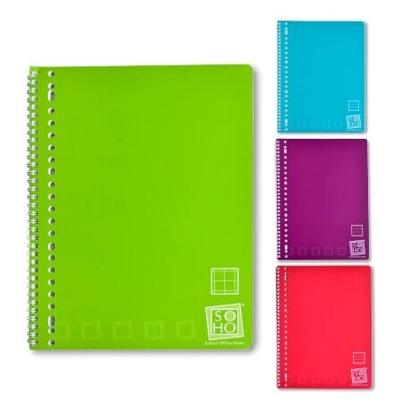 Collegeblok pp 10mm sp 23r SOHO pak a 2 stuks