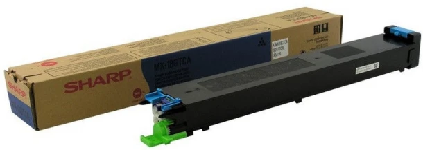 Toner Sharp MX-18GTCA, Cyaan, 10K