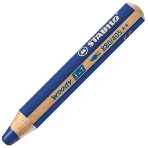 STABILO woody 3 in 1 - multitalent potlood - blauw