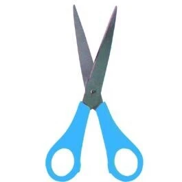 Schaar spitse punt 17cm felle kleuren (37396)