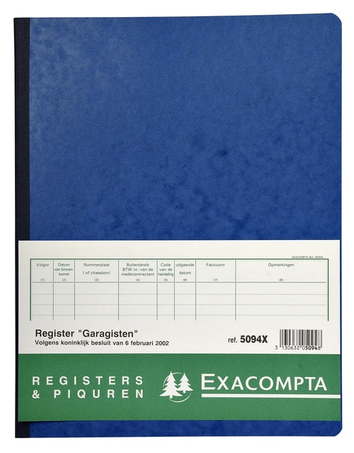 Register Piqure Garagisten 320x250mm 80vel Assorti