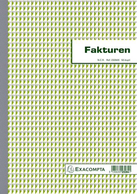 Kasboek Exacompta Manifold Facturen Dupli 50vel