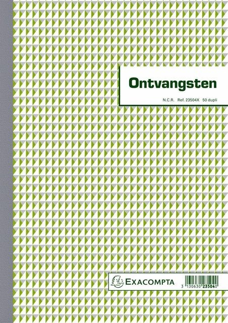 Kasboek Exacompta Manifold Ontvangsten Dupli 50vel