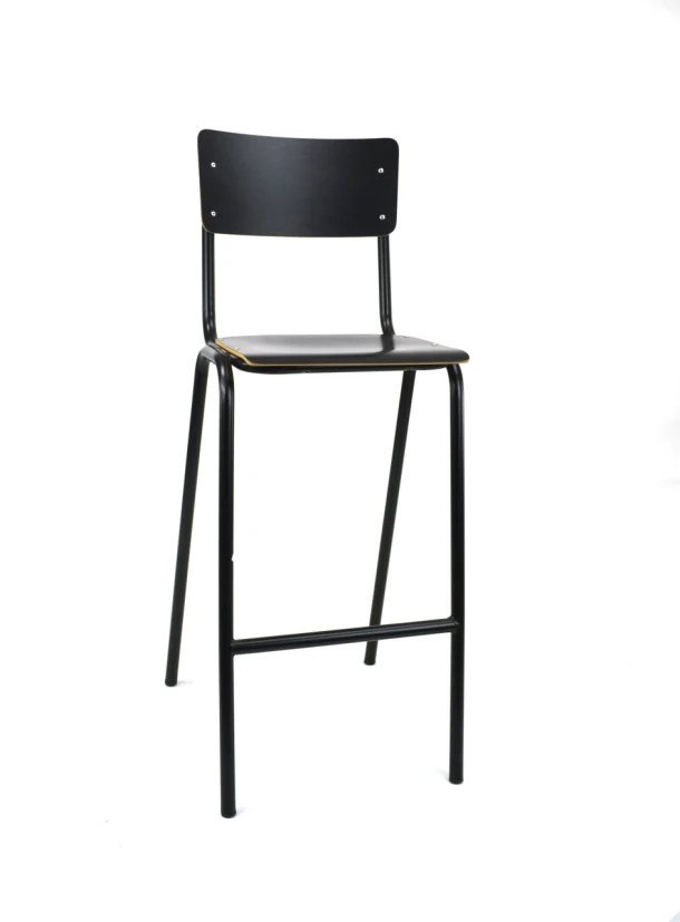 Barkruk CS-MX, houten rug en zitting