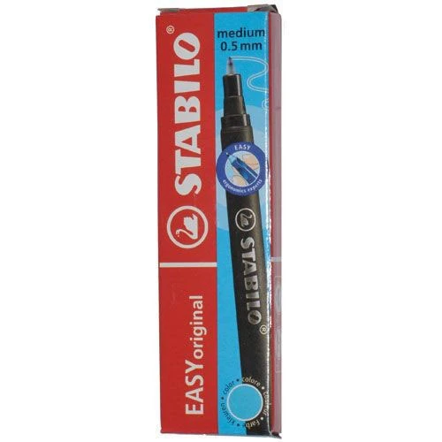 Rollerballvulling Stabilo  easy turquoise 3 st.