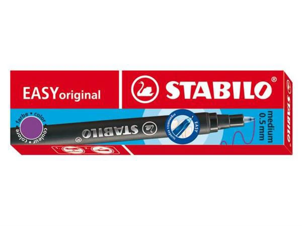 Rollerballvulling Stabilo  easy lila 3 st.