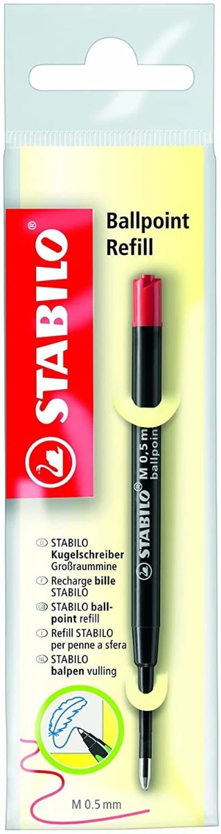 Balpenvulling Stabilo medium Rood