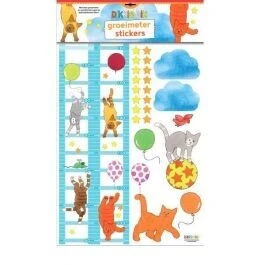 Groeimeter stickers Dikkie Dik