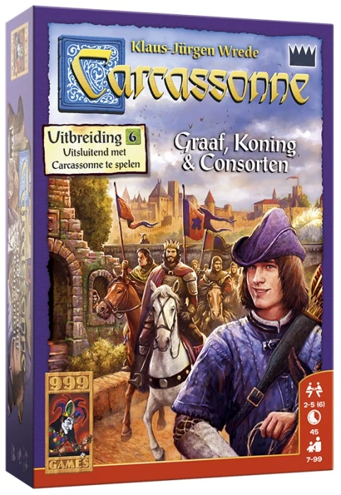 Carcassonne: Graaf, Koning en Consorten Uitbreiding - Bordspel