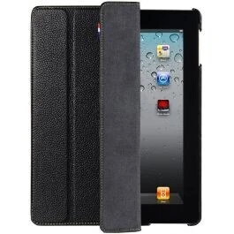 I-pad Slim cover Decoded for 2&The new zwart leer, Van der Spek
