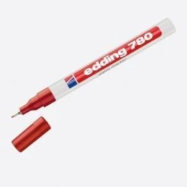 Viltstift Edding 780/02 lakmarker rond rood 0.8mm