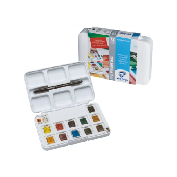 Waterverf Van Gogh Pocketbox set van 12 kleuren