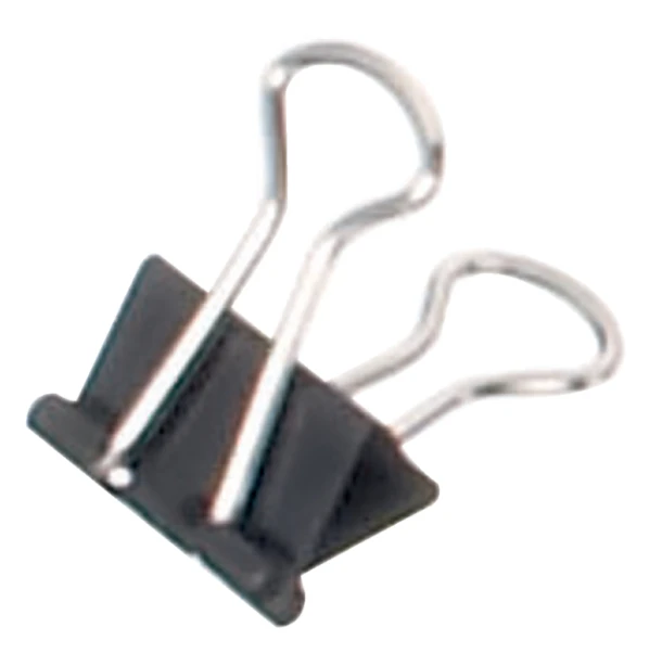 Papierklem Maul 2151390 Foldback 13mm capaciteit 4mm zwart; blister 12 stuks