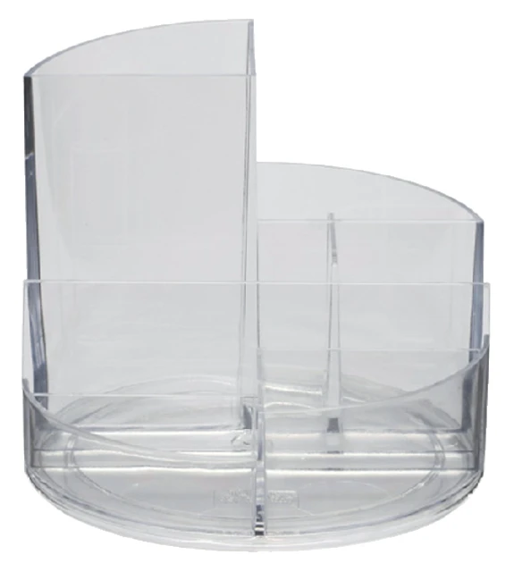 Pennenkoker MAUL roundbox 7 vakken Ø140x125mm transparant