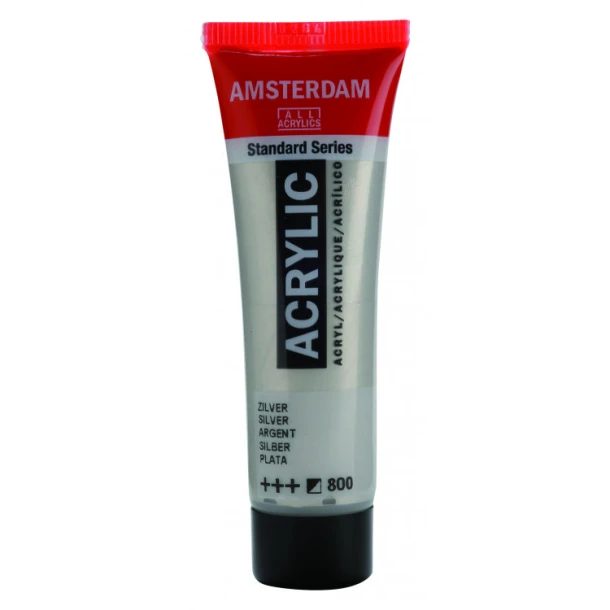 Amsterdam Standard Series Acrylverf Tube 20 ml Zilver 800