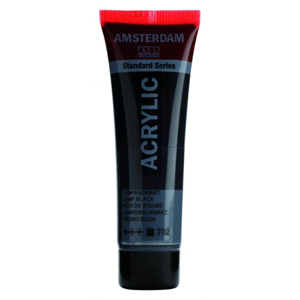 Amsterdam Standard Series Acrylverf Tube 20 ml Lampenzwart 702