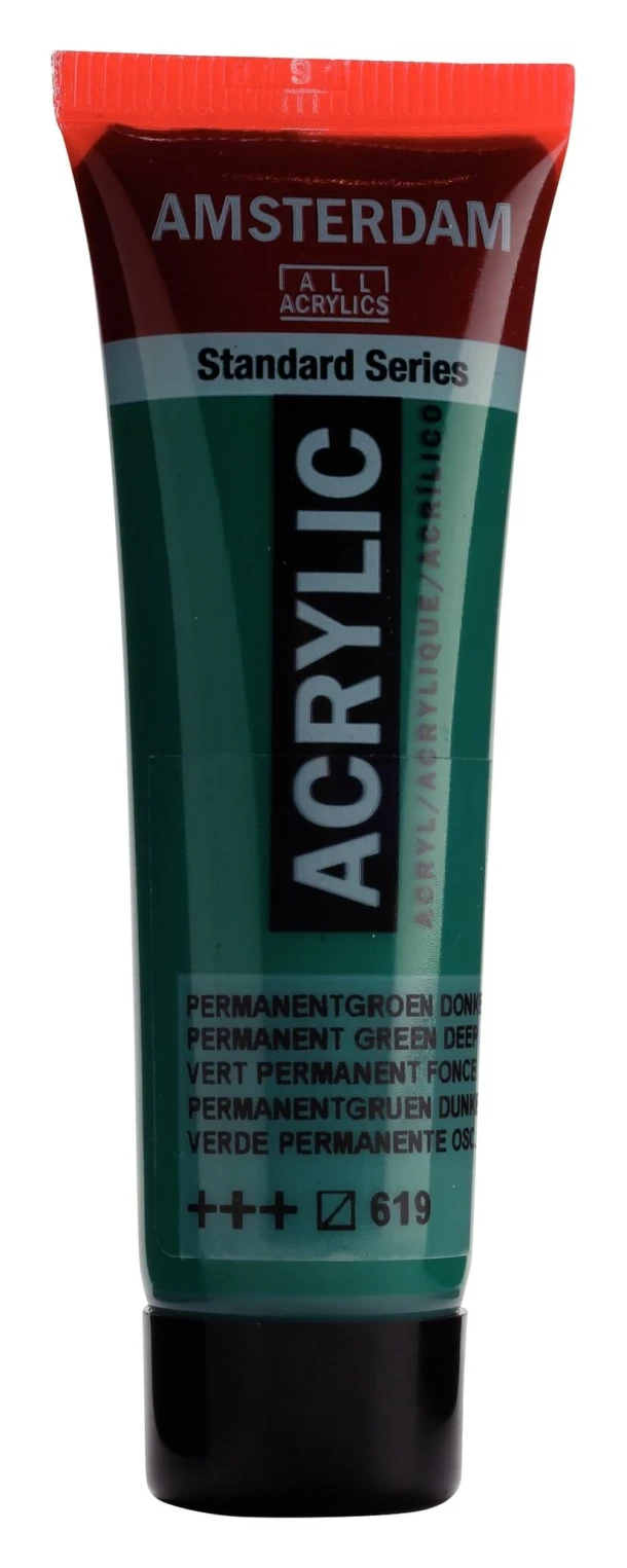 Amsterdam Standard Series Acrylverf Tube 20 ml Permanentgroen Donker 619