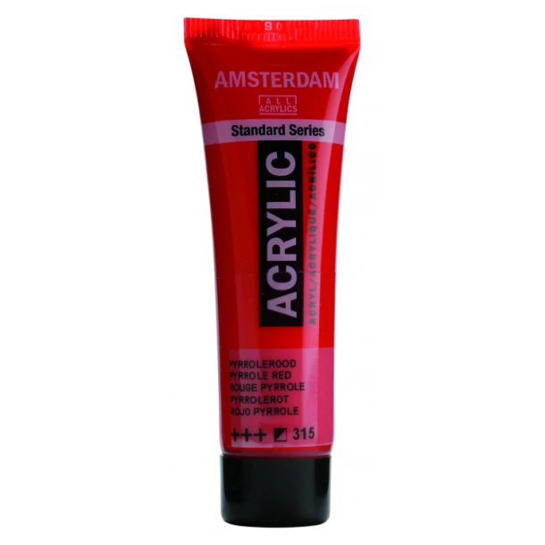 Amsterdam Standard Series Acrylverf Tube 20 ml Pyrrolerood 315