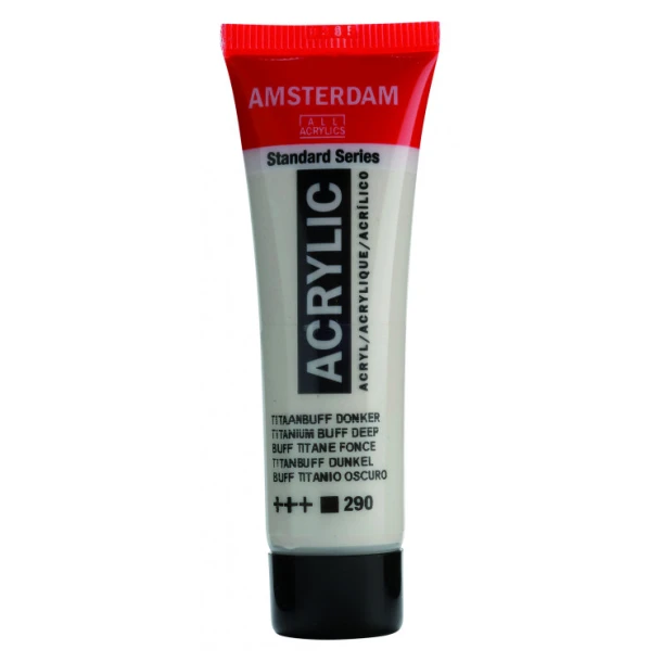 Amsterdam Standard Series Acrylverf Tube 20 ml Titaanbuff Donker 290